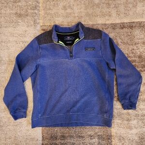 Vineyard Vines Shep Shirt Men’s Small Blue Quarter Zip Pullover